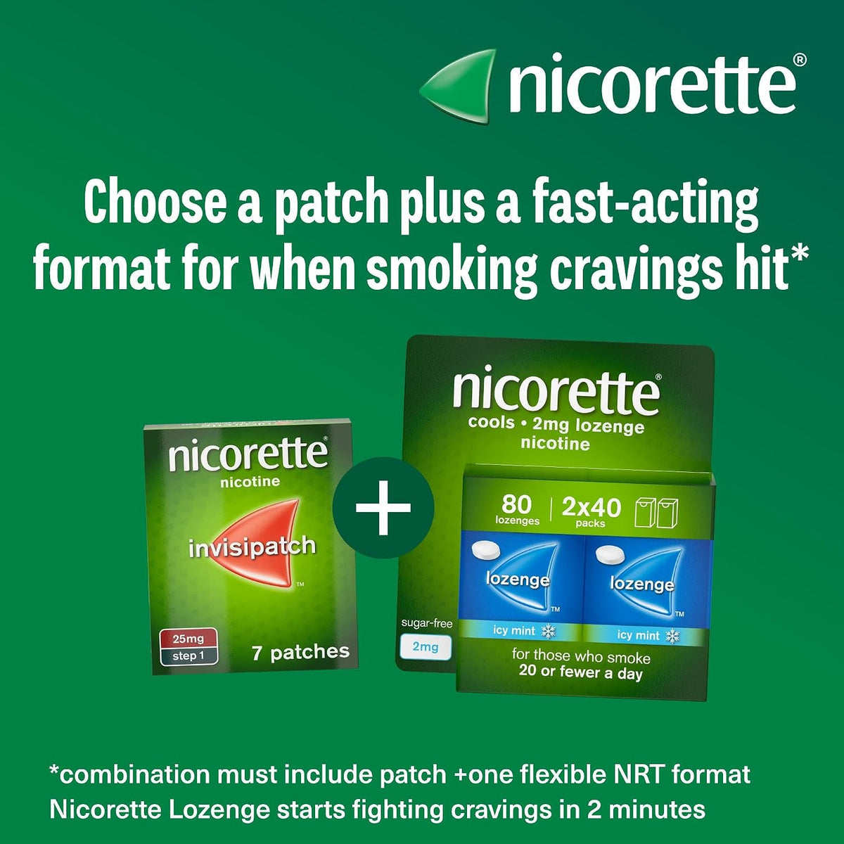Nicorette InvisiPatch Step 1, 25mg – 7 Nicotine Patches