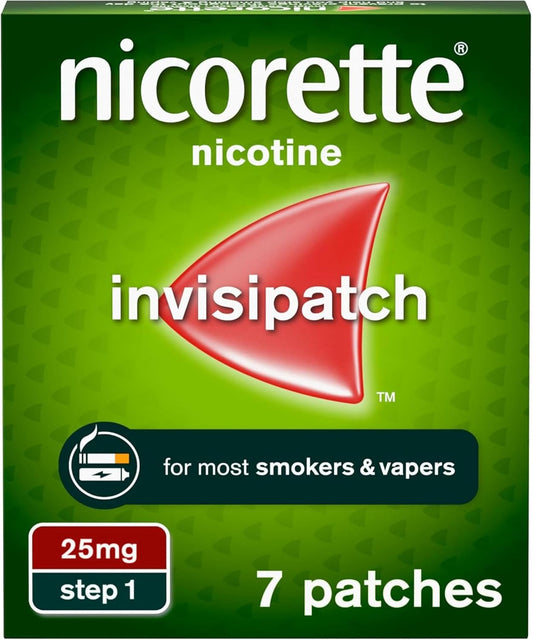 Nicorette InvisiPatch Step 1, 25mg – 7 Nicotine Patches