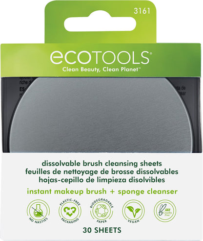 EcoTools dissolvable makeup brush cleansing sheets